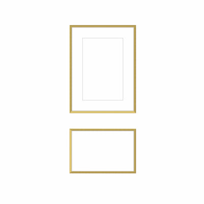 Art Gallery Wall #809 Ashton Frame (flat) / Gold Satin Gallery Walls Made Easy