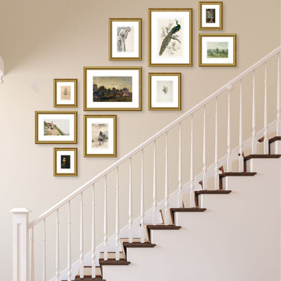 Art Gallery Wall - Staircase #S116 Gallery Walls Made Easy