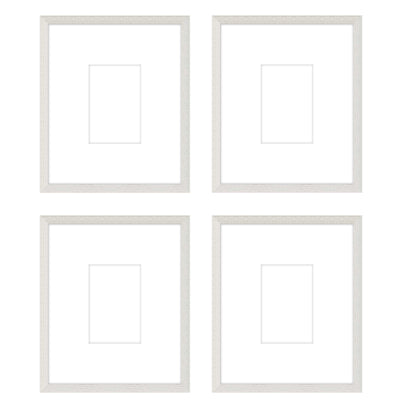 Art Gallery Wall -The Quads #Q204 Darby / White Wash Gallery Walls Made Easy