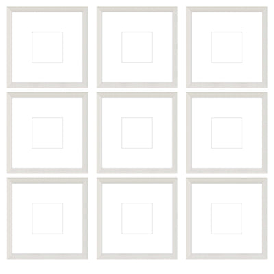 Gallery Wall - The Grids #G905 Darby / White Wash Gallery Walls Made Easy