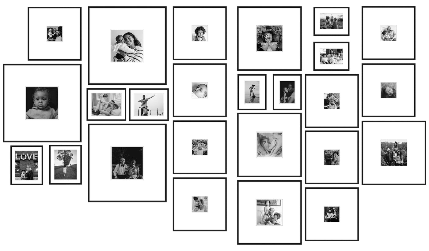 Corner Gallery Wall Collection - Customizable - Gallery Walls Made Easy