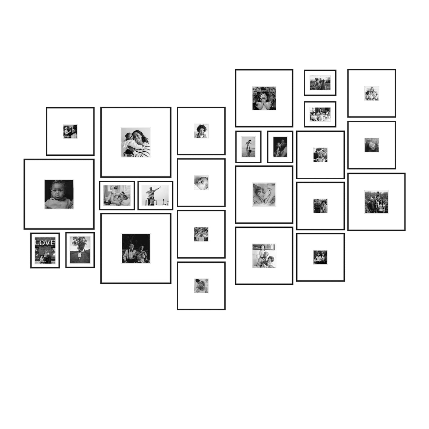 Gallery Walls Made Easy - The Multitasker Gallery Frame Sets 
