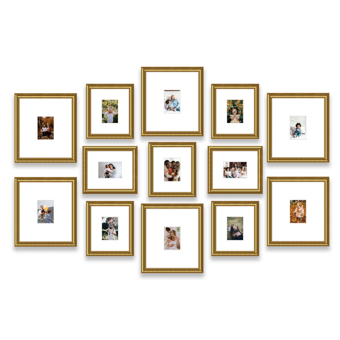 Ornate Wood Frames - Gold - Gallery Walls Made Easy