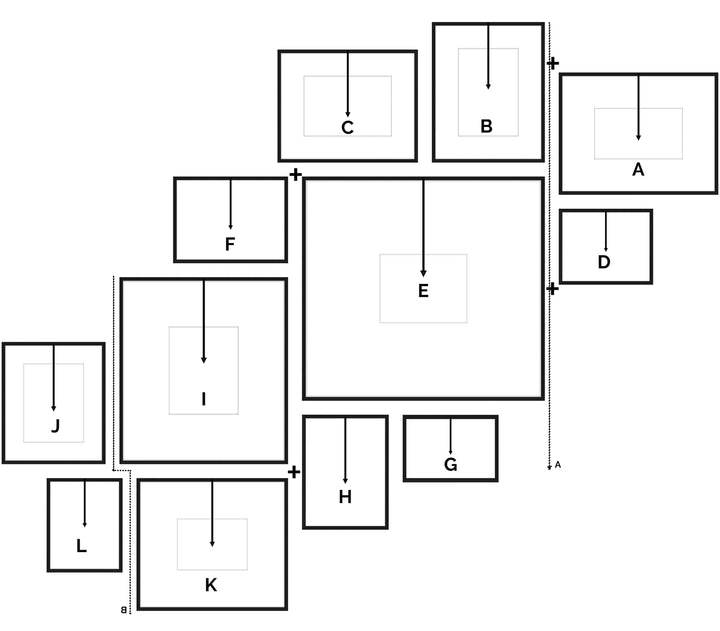 Staircase Gallery Wall - #S125 Gallery Walls Made Easy