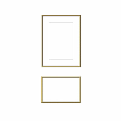 Art Gallery Wall #809 Ashton Frame (flat) / Gold Gloss Gallery Walls Made Easy
