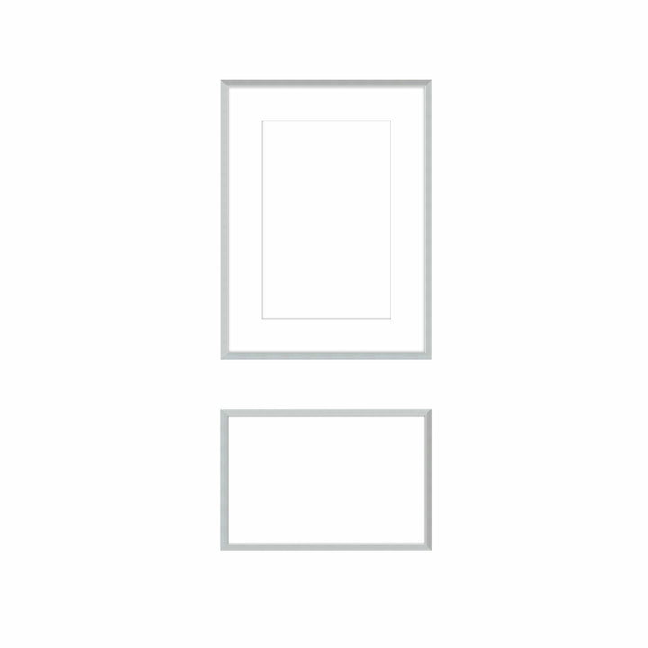 Art Gallery Wall #809 Ashton Frame (flat) / Silver Satin Gallery Walls Made Easy