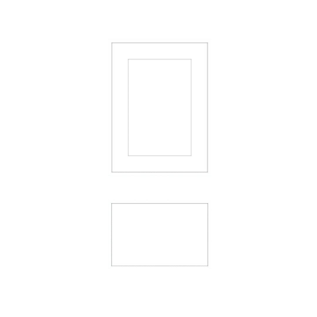 Art Gallery Wall #809 Ashton Frame (flat) / White Gallery Walls Made Easy