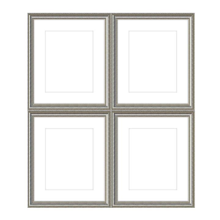 Gallery Wall - The Quads #Q201 Graysen / Silver Satin Gallery Walls Made Easy