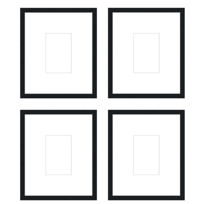 Art Gallery Wall -The Quads #Q204 Darby / Black Satin Gallery Walls Made Easy