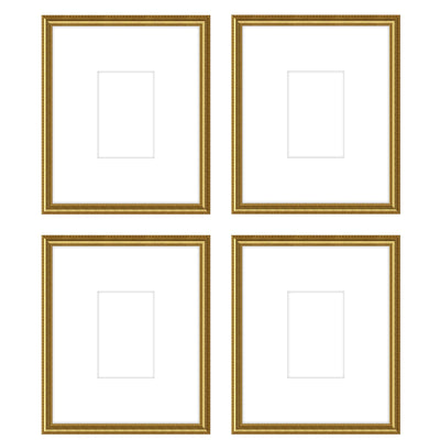 Art Gallery Wall -The Quads #Q204 Graysen / Gold Satin Gallery Walls Made Easy