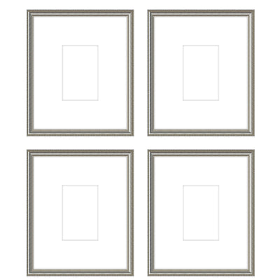Art Gallery Wall -The Quads #Q204 Graysen / Silver Satin Gallery Walls Made Easy
