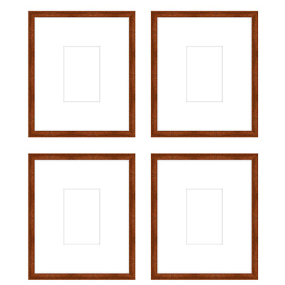 Art Gallery Wall -The Quads #Q204 Jensen / Russet Gallery Walls Made Easy