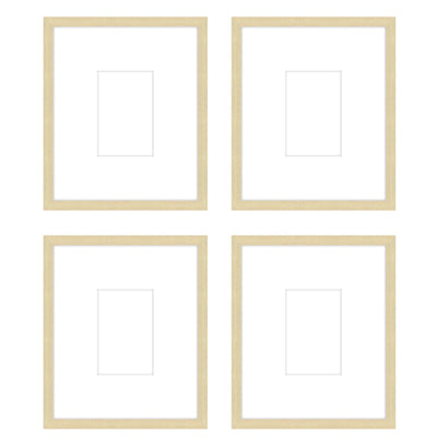 Art Gallery Wall -The Quads #Q204 Jensen / Wheat Gallery Walls Made Easy