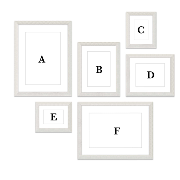Copy of Gallery Wall #114 Darby / White Wash Gallery Walls Made Easy