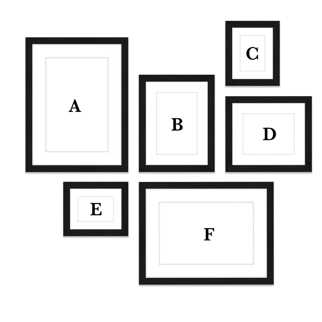Copy of Gallery Wall #114 Jensen / Black Grain Gallery Walls Made Easy