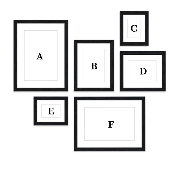 Copy of Gallery Wall #114 Jensen / Black Grain Gallery Walls Made Easy