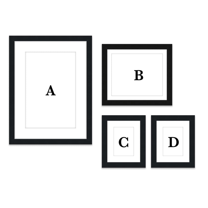 Copy of Gallery Wall - #804 Darby / Black Satin Gallery Walls Made Easy