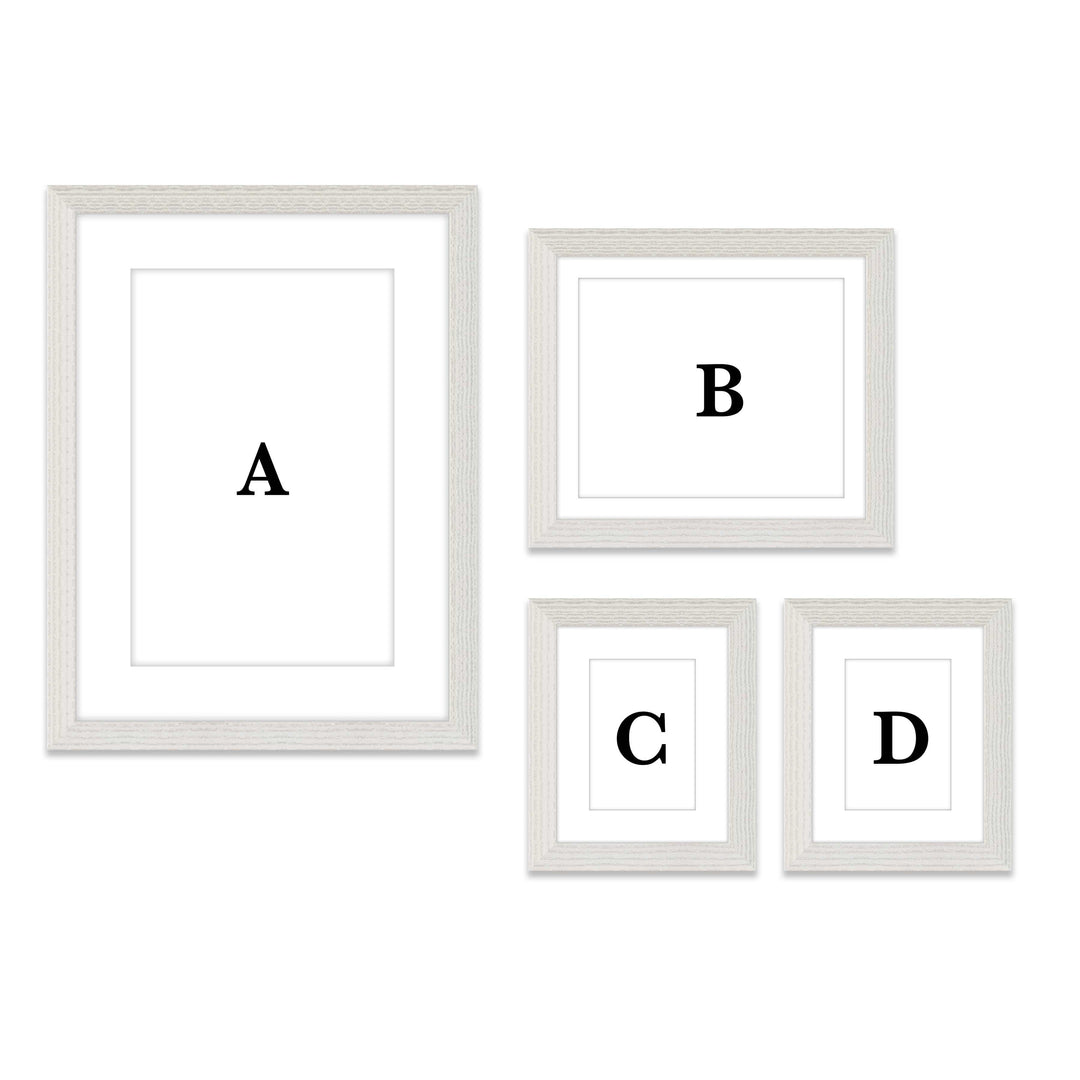 Copy of Gallery Wall - #804 Darby / White Wash Gallery Walls Made Easy