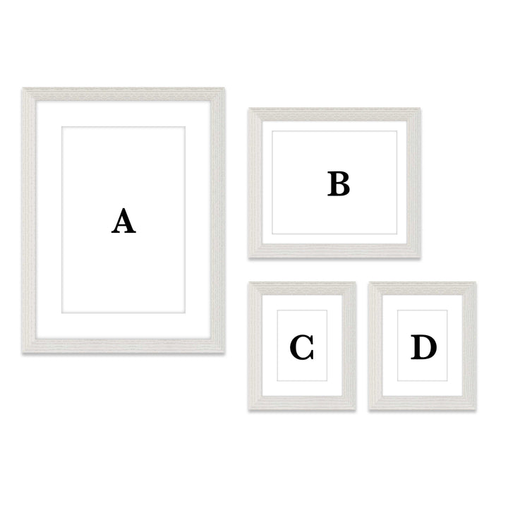 Copy of Gallery Wall - #804 Darby / White Wash Gallery Walls Made Easy