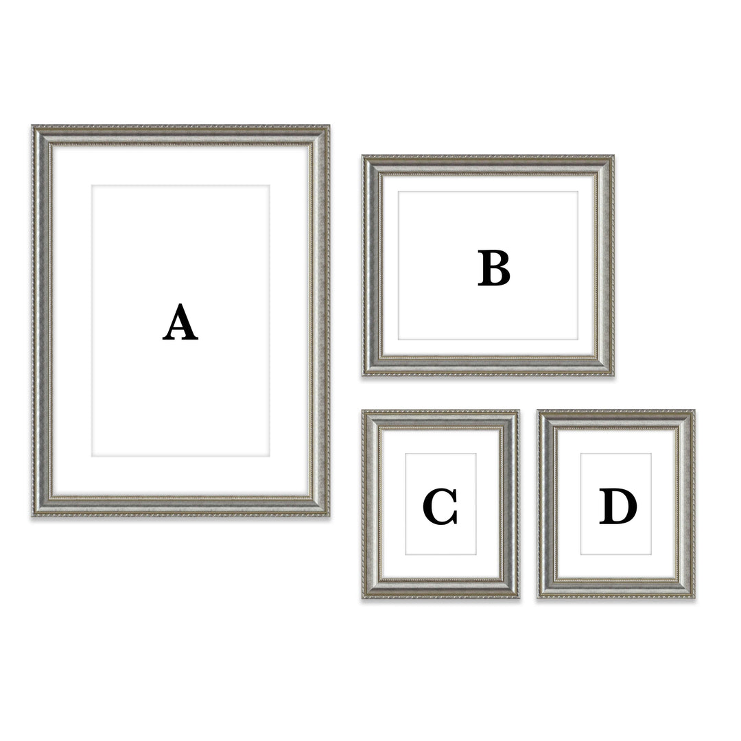 Copy of Gallery Wall - #804 Graysen / Silver Satin Gallery Walls Made Easy