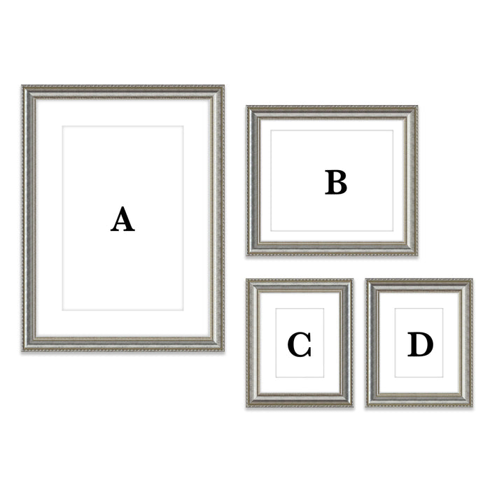 Copy of Gallery Wall - #804 Graysen / Silver Satin Gallery Walls Made Easy