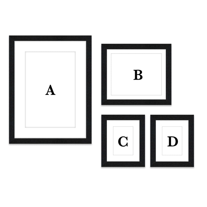 Copy of Gallery Wall - #804 Jensen / Black Grain Gallery Walls Made Easy