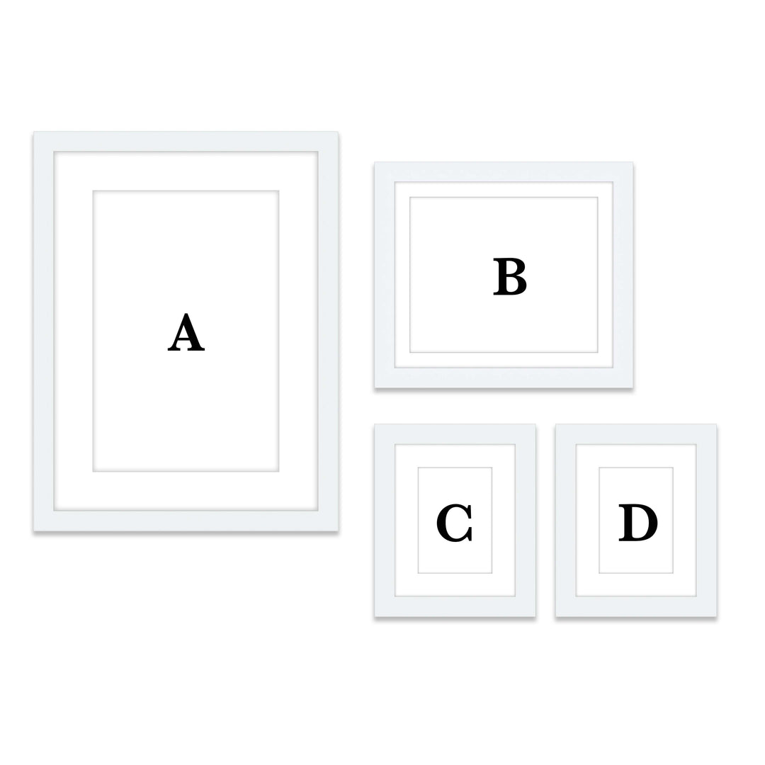 Copy of Gallery Wall - #804 Jensen / White Gallery Walls Made Easy