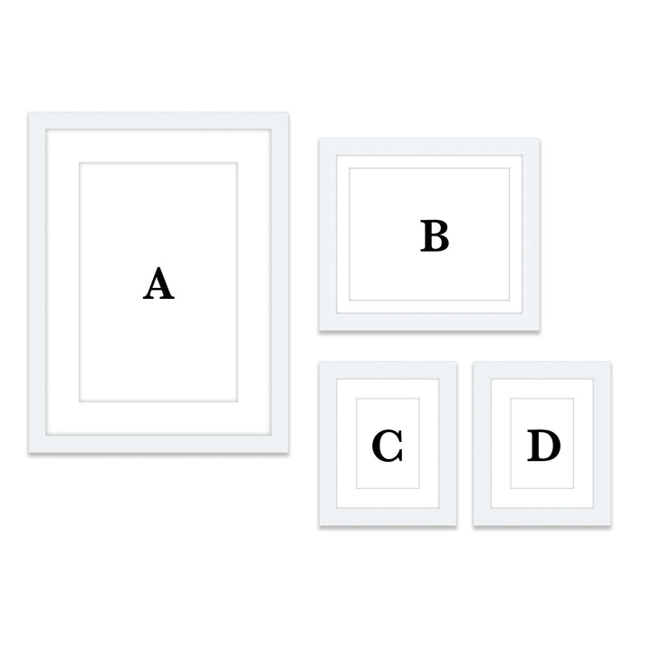 Copy of Gallery Wall - #804 Jensen / White Gallery Walls Made Easy