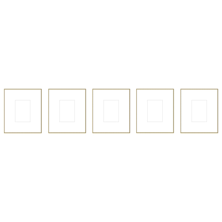 Gallery Wall #105 Ashton (Flat) / Gold Gloss Gallery Walls Made Easy