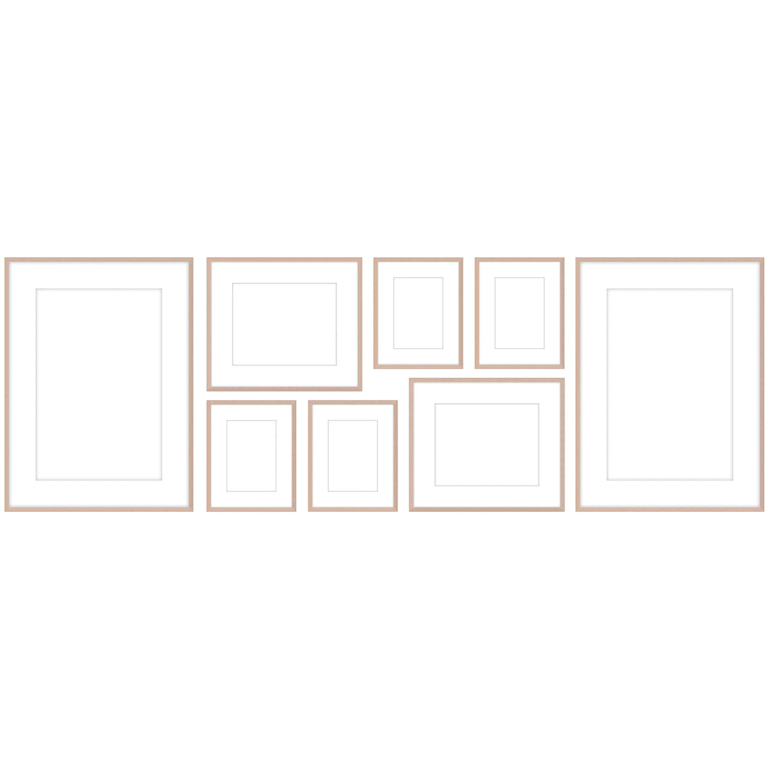 Gallery Wall - #107 Ashton (Flat) / Rose Gold Gallery Walls Made Easy