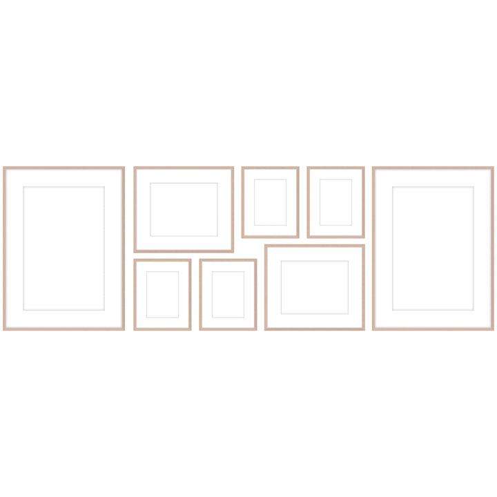 Gallery Wall - #107 Ashton (Flat) / Rose Gold Gallery Walls Made Easy