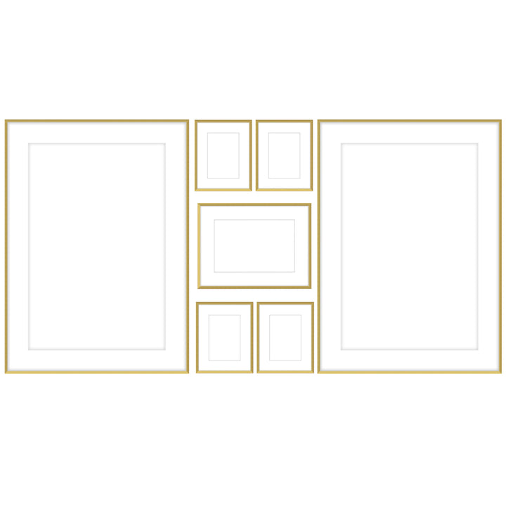 Gallery Wall - #108 Ashton (Flat) / Gold Satin Gallery Walls Made Easy
