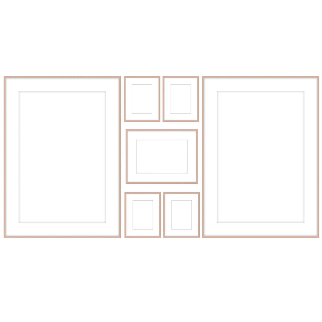 Gallery Wall - #108 Ashton (Flat) / Rose Gold Gallery Walls Made Easy