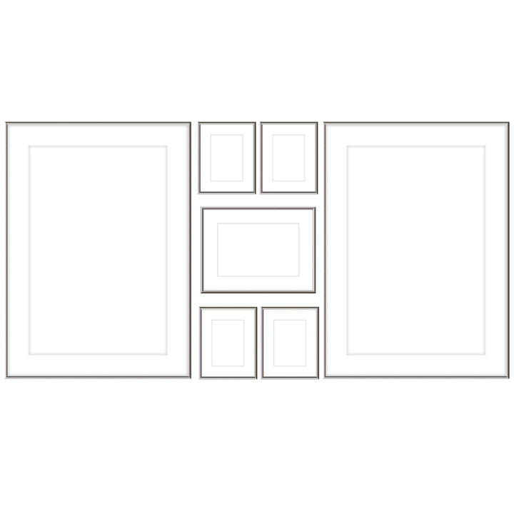 Gallery Wall - #108 Ashton (Flat) / Silver Gloss Gallery Walls Made Easy