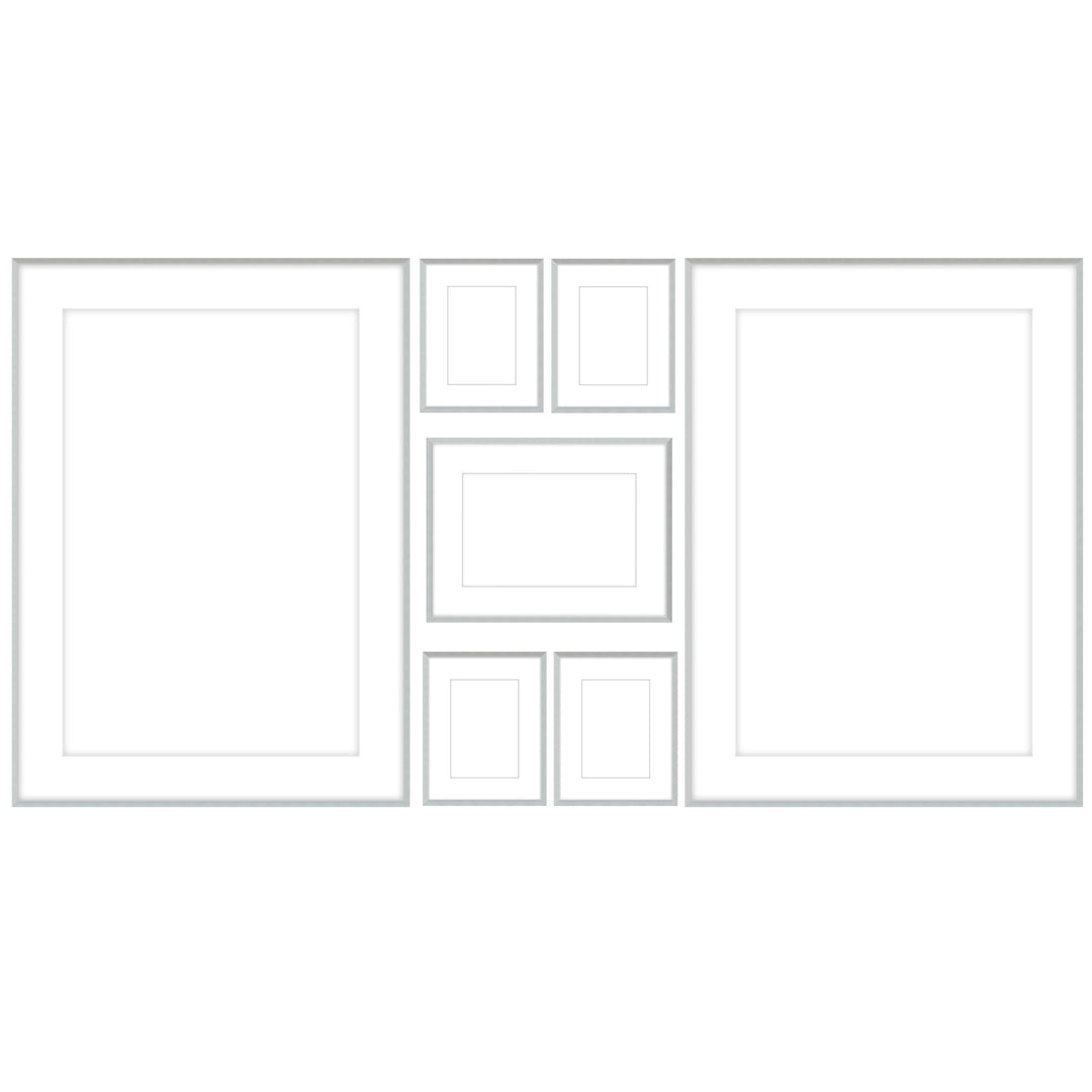 Gallery Wall - #108 Ashton (Flat) / Silver Satin Gallery Walls Made Easy