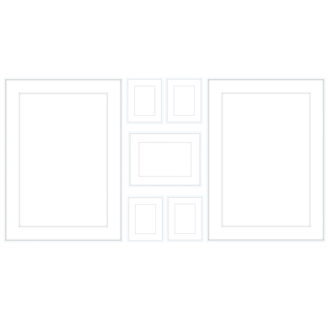 Gallery Wall - #108 Ashton (Flat) / White Gallery Walls Made Easy