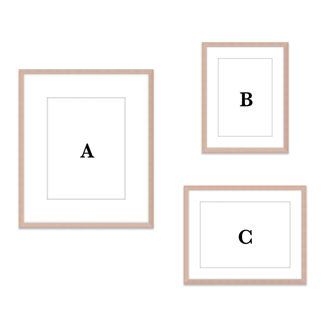 Gallery Wall #802 Ashton (Flat) / Rose Gold Gallery Walls Made Easy