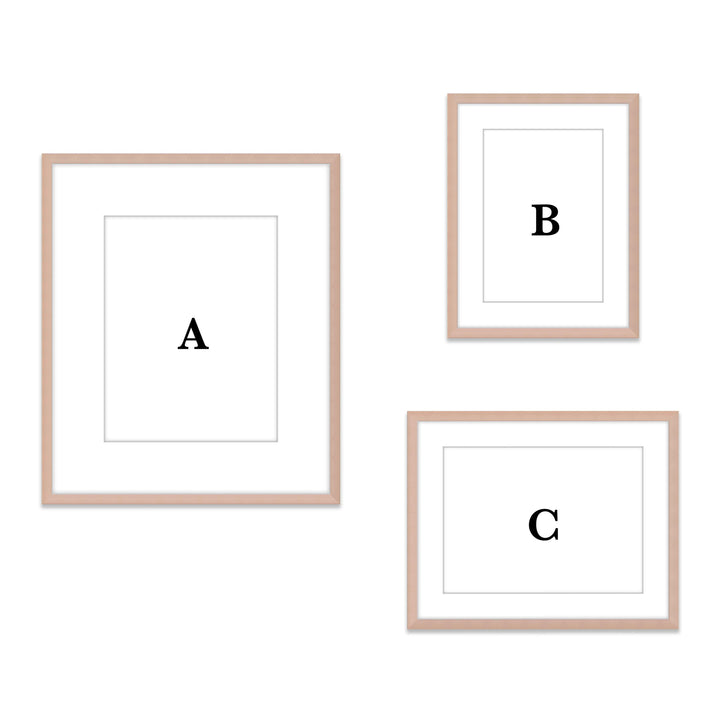 Gallery Wall #802 Ashton (Flat) / Rose Gold Gallery Walls Made Easy