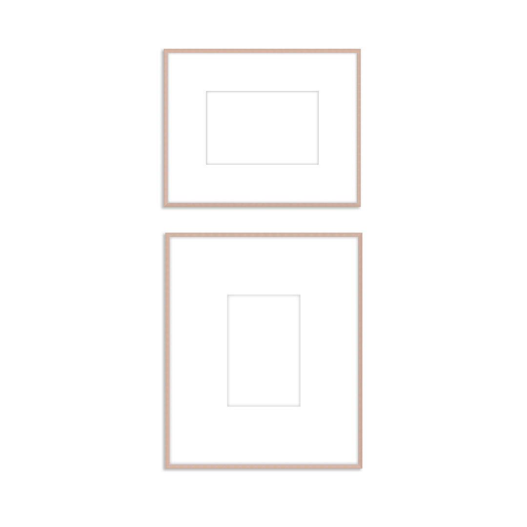 Gallery Wall #808 Ashton Frame (flat) / Rose Gold Gallery Walls Made Easy