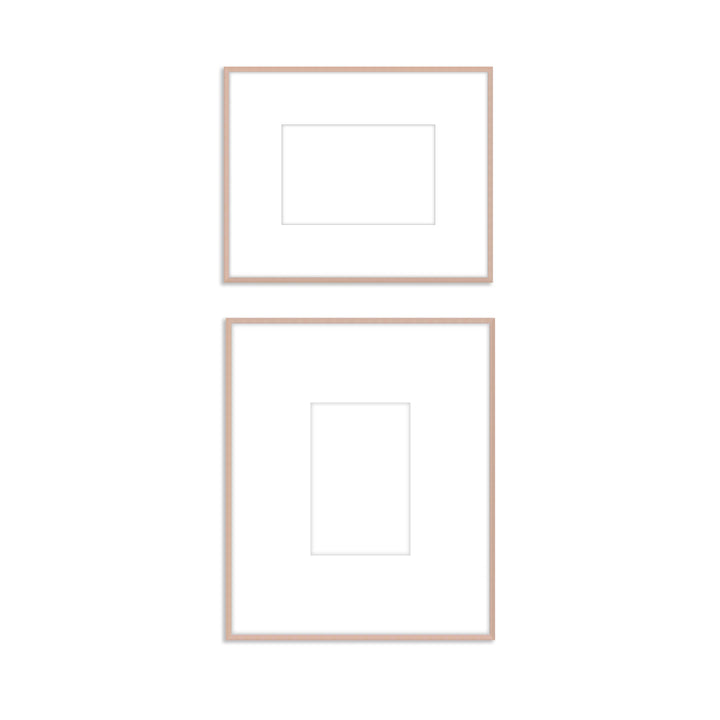 Gallery Wall #808 Ashton Frame (flat) / Rose Gold Gallery Walls Made Easy