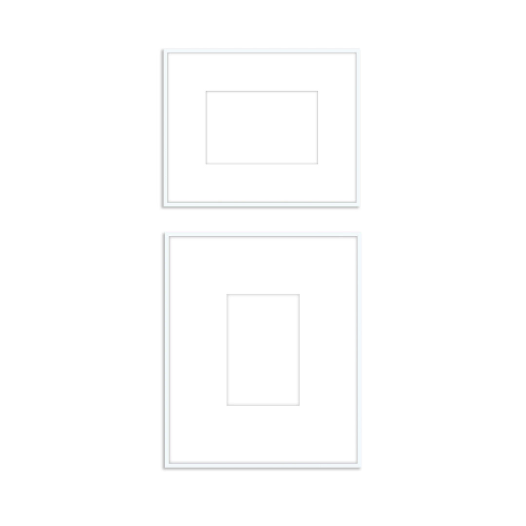 Gallery Wall #808 Ashton Frame (flat) / White Gallery Walls Made Easy