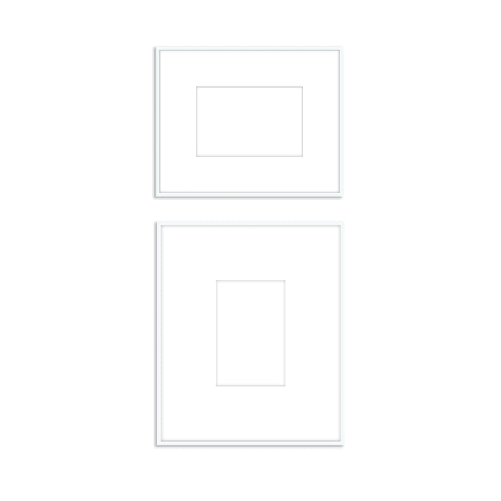 Gallery Wall #808 Ashton Frame (flat) / White Gallery Walls Made Easy
