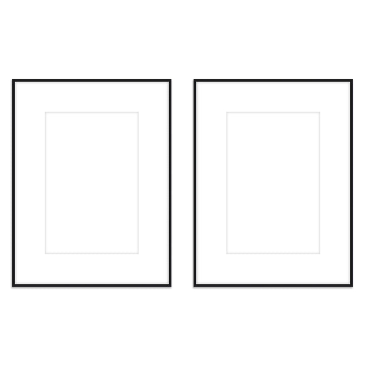 Gallery Wall Diptych #123 Ashton Frame (flat) / Black Satin Gallery Walls Made Easy