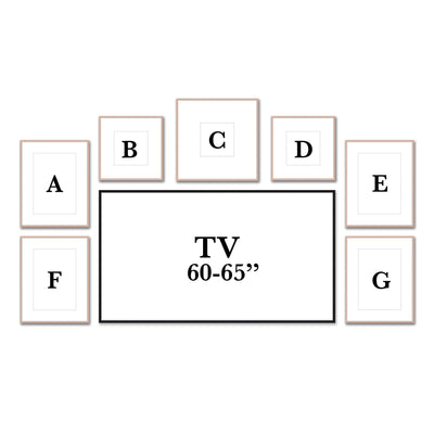 Gallery Wall Multitasker #M151 Ashton Frame (flat) / Rose Gold Gallery Walls Made Easy