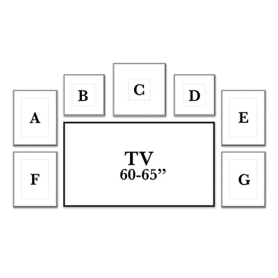 Gallery Wall Multitasker #M151 Ashton Frame (flat) / Silver Gloss Gallery Walls Made Easy