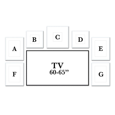 Gallery Wall Multitasker #M151 Ashton Frame (flat) / White Gallery Walls Made Easy