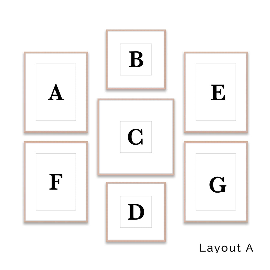 Gallery Walls Made Easy - Multitasker #M151 - Customizable Frame Set