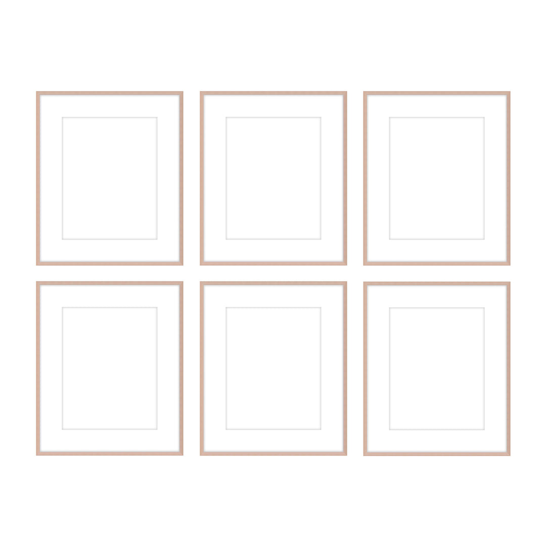 Gallery Wall - The Grids #G601 Ashton (Flat) / Rose Gold Gallery Walls Made Easy