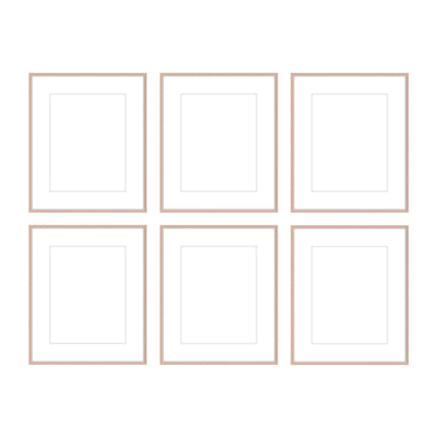 Gallery Wall - The Grids #G601 Ashton (Flat) / Rose Gold Gallery Walls Made Easy