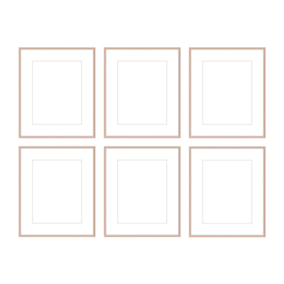 Gallery Wall - The Grids #G601 Ashton (Flat) / Rose Gold Gallery Walls Made Easy